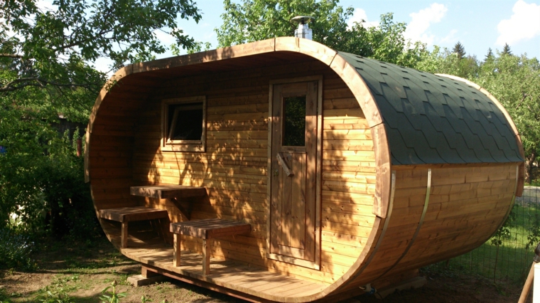 interesting design garden sauna