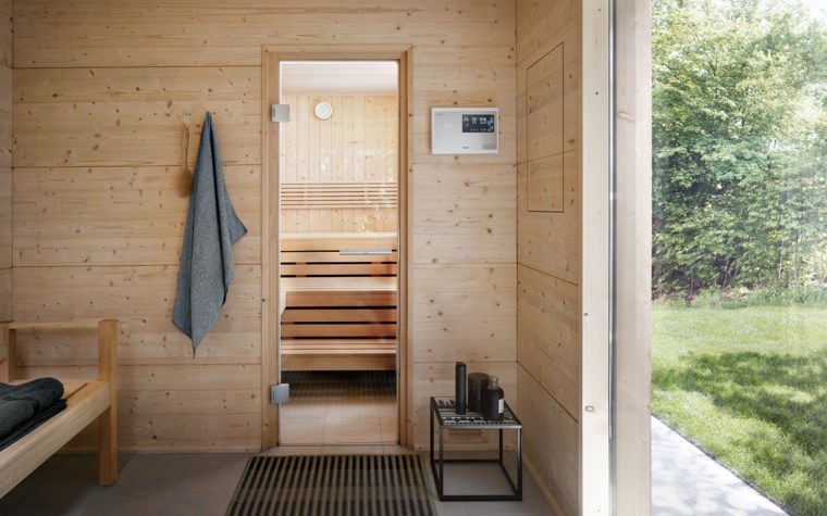 udendørs sauna design træ