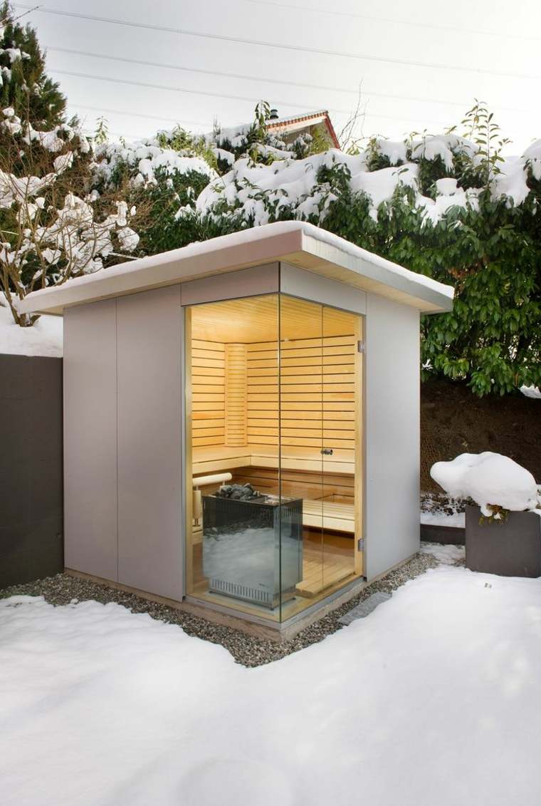 udendørs sauna design idé