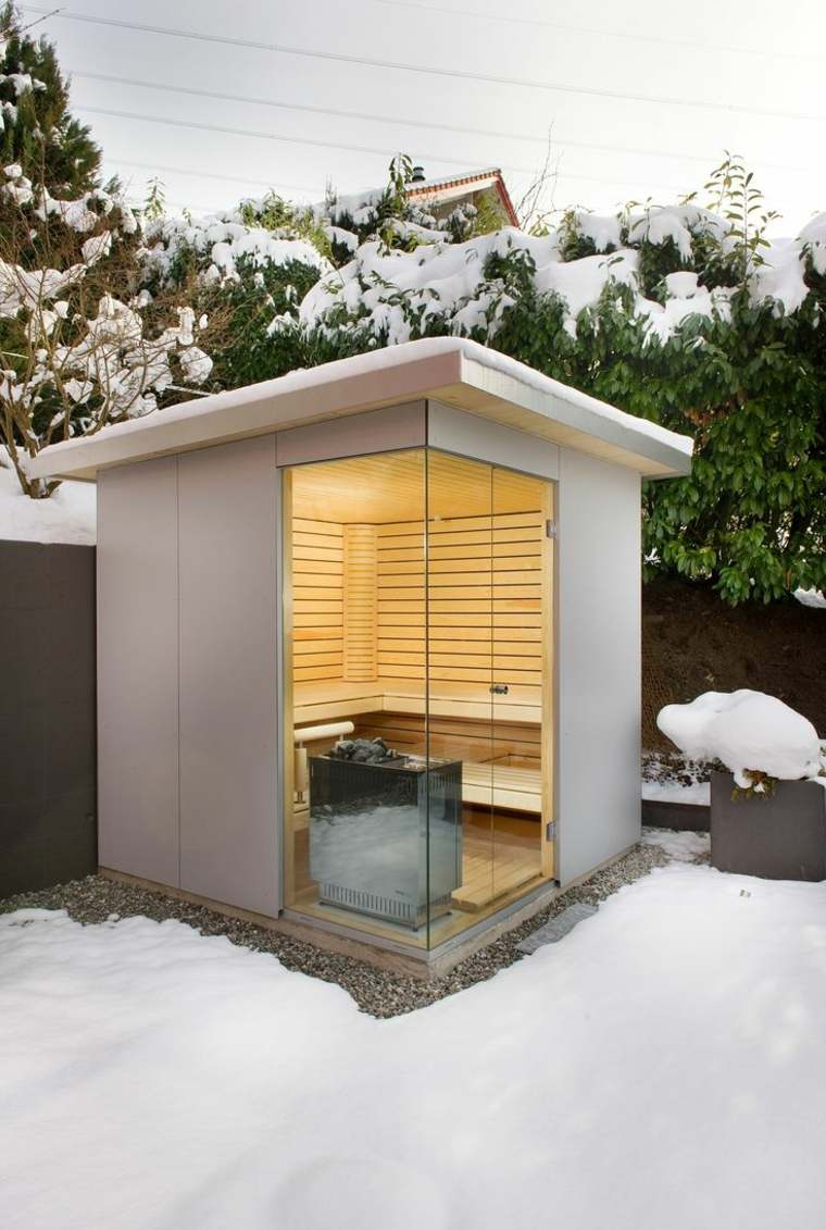 outdoor sauna design idea