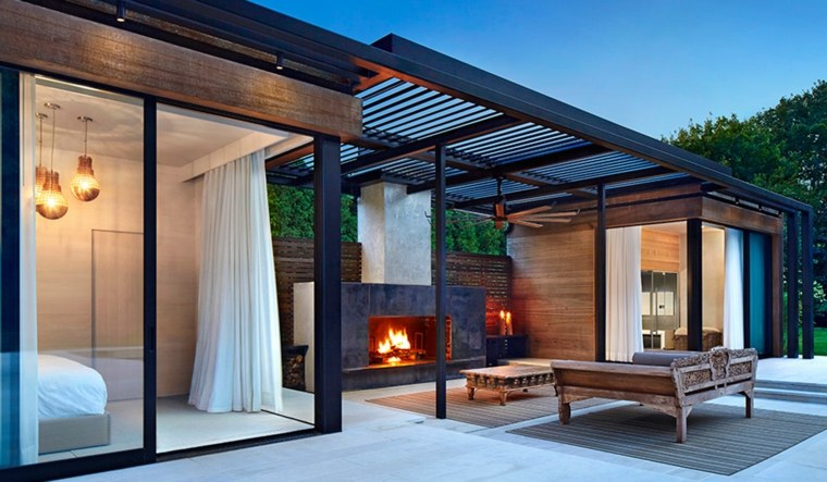 moderne luksus udendørs sauna