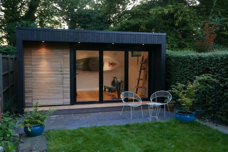 moderne udendørs sauna design