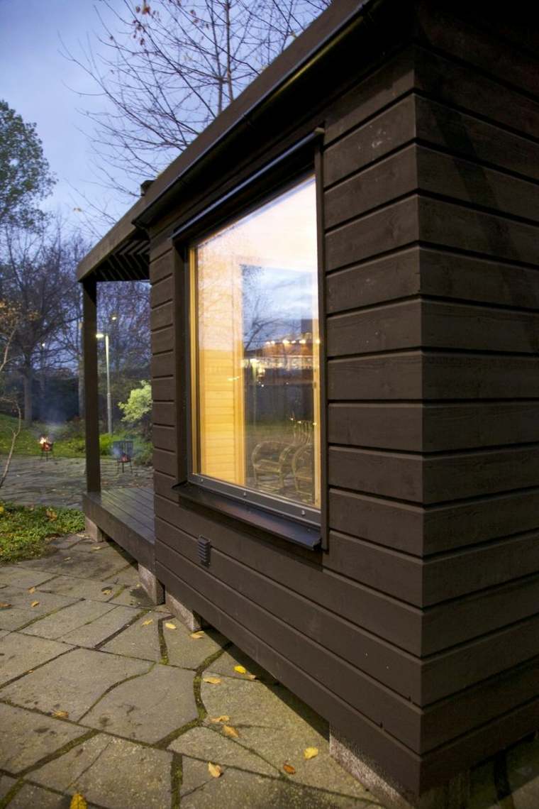 small wood garden sauna