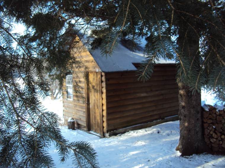 rustik stil haven sauna