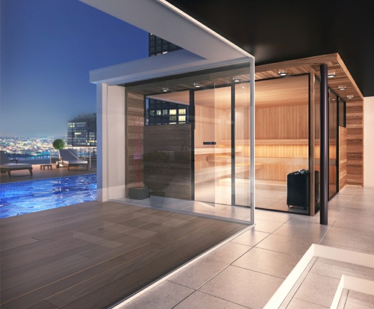 ultra moderne design sauna