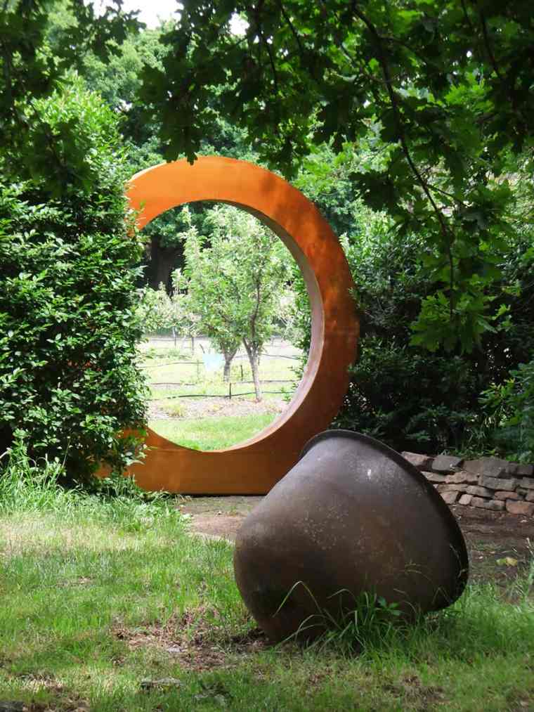 corten steel garden sculpture