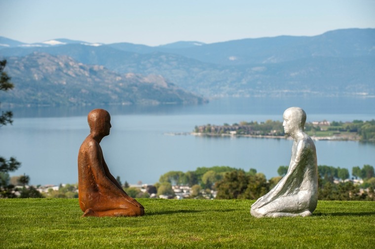 garden sculptures corten steel design