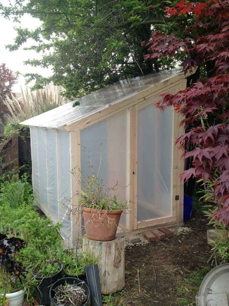 greenhouse garden diy wood idea plastic