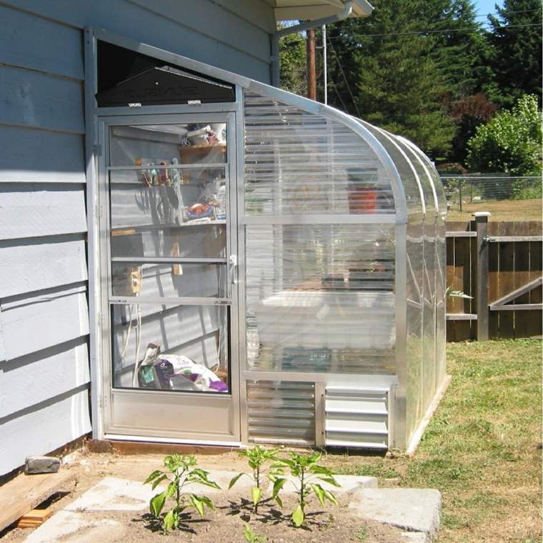 garden greenhouse door idea plastic metal project diy