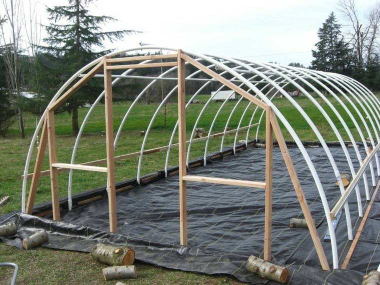 greenhouse garden wood plastic diy idea construction manufacture