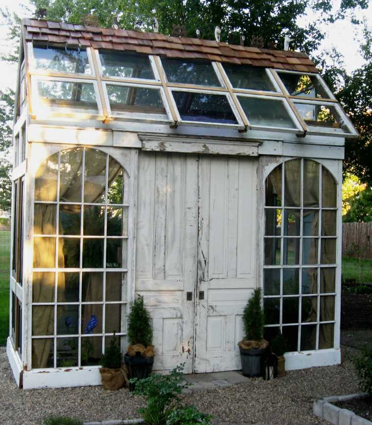 greenhouse glass wood diy cheap