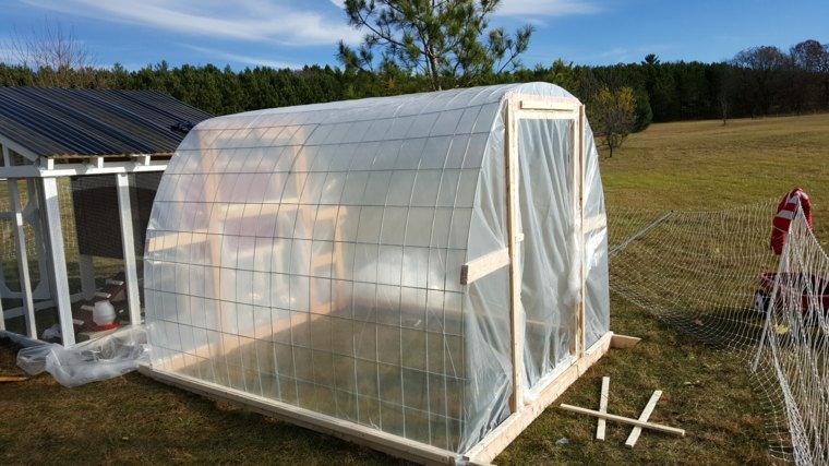 plastic greenhouse wood idea garden project diy