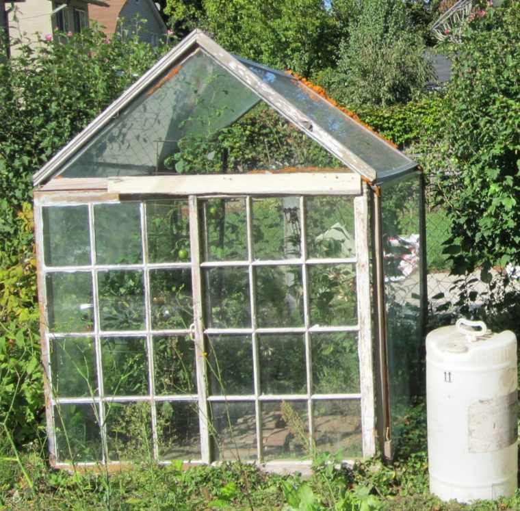 greenhouse glass door DIY idea diy