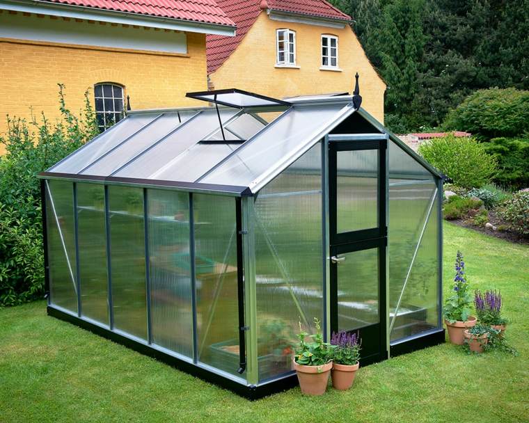 black mini greenhouse polycarbonate