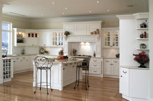 dekoration chic modern kitchen white