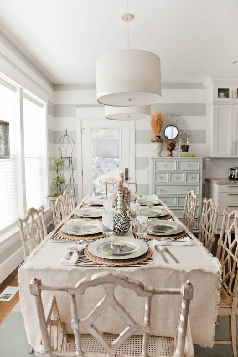 shabby chic dining room effect use