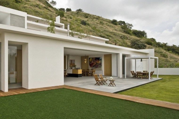 outdoor floor coating modern house terrace