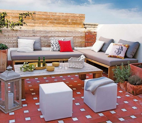 original floor terrace modern furniture wood pallets