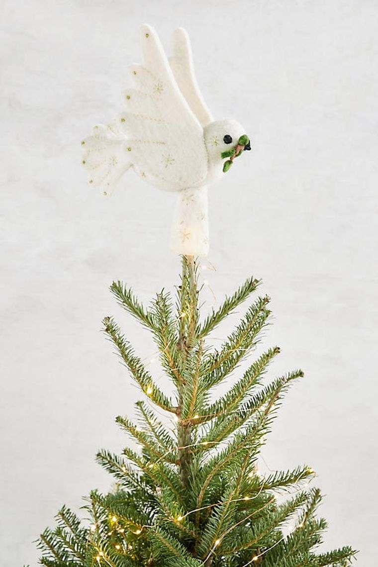 fir tree peaks white decoration fabric diy christmas tree