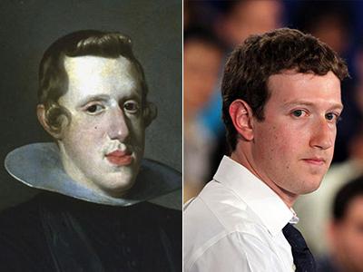 Star look-alikes Felipe IV Zuckerberg