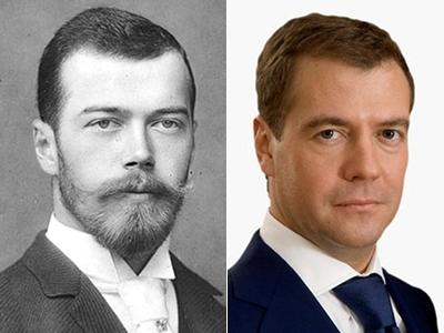 Nicolas II Medvdev star look-alikes