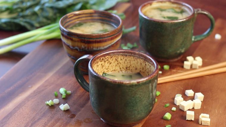 Soup au miso-tofu-pate-Japanese-chalottes