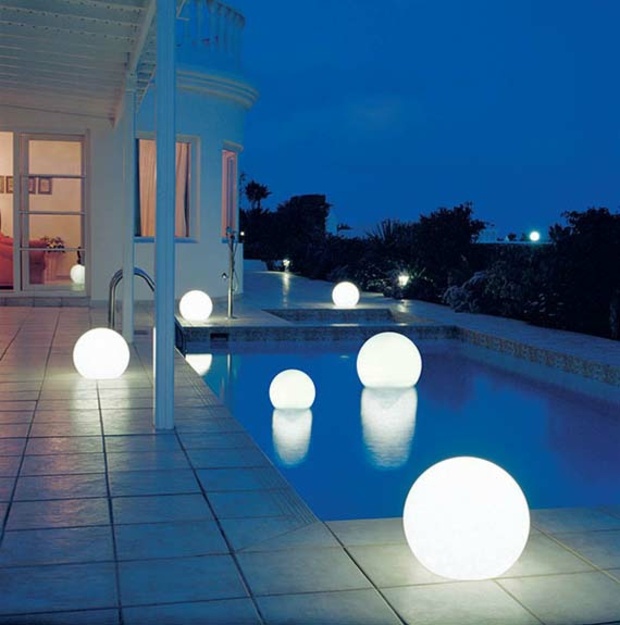 bright spheres to brighten your deck and pool