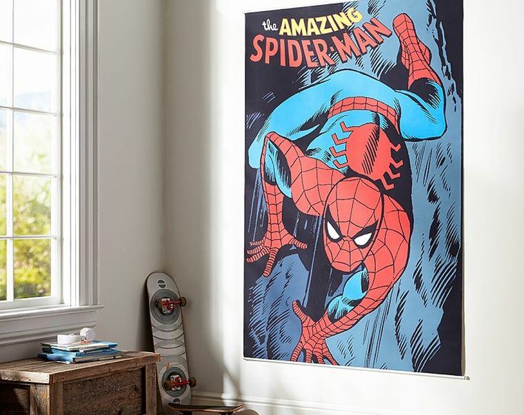 sticker spider man deco soveværelse dreng