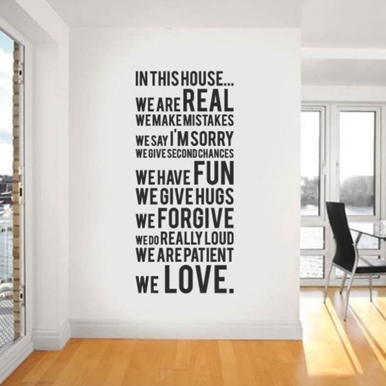 stickers example deco white wall hallway house contemporary architecture