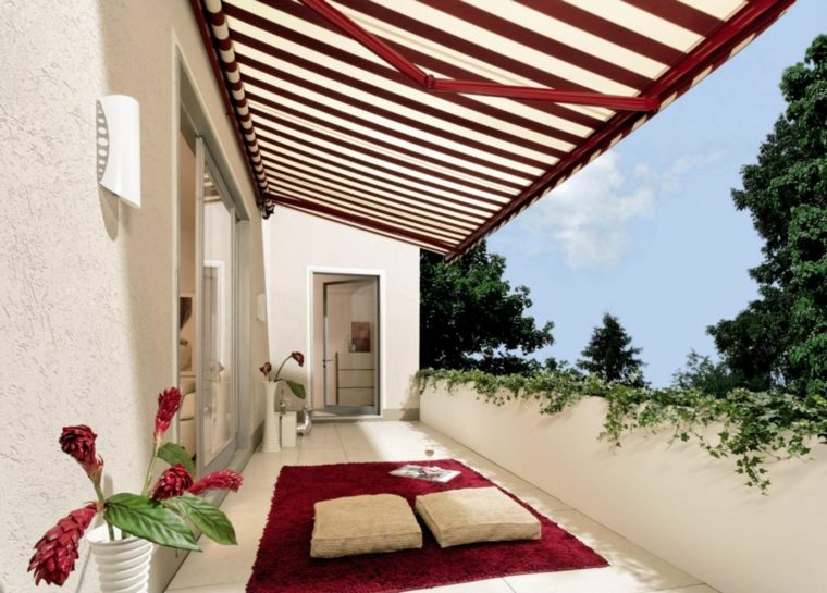 terrace awning shading balcony voilage