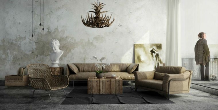 modern country interior deco style