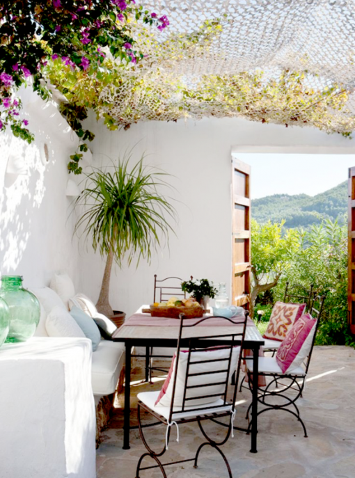 Mediterranean style deco terrace relaxation