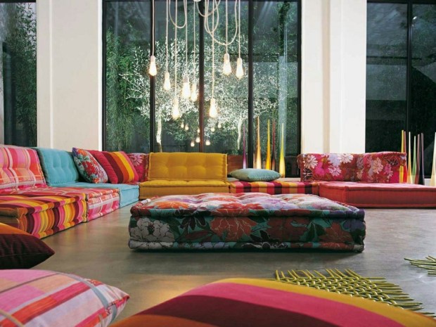 sublime decor with splashes of color bohemian look