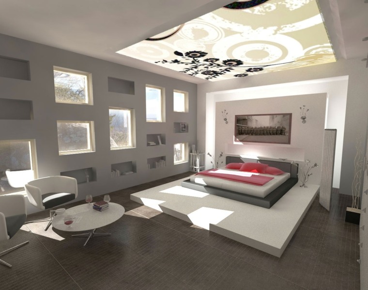 deco modern master suite