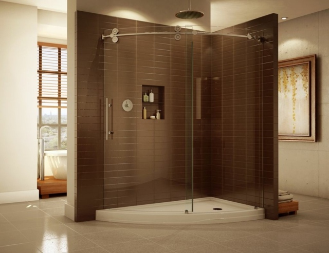 bathroom shower screen design