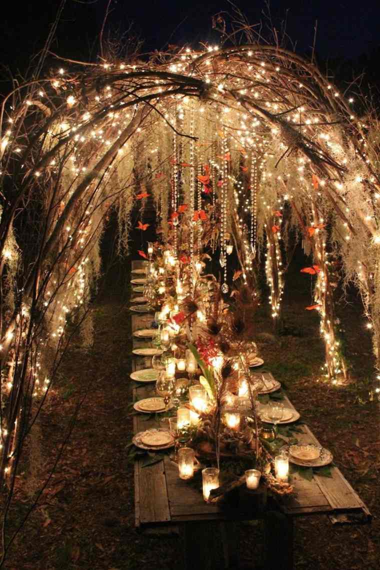 beautiful table under arch