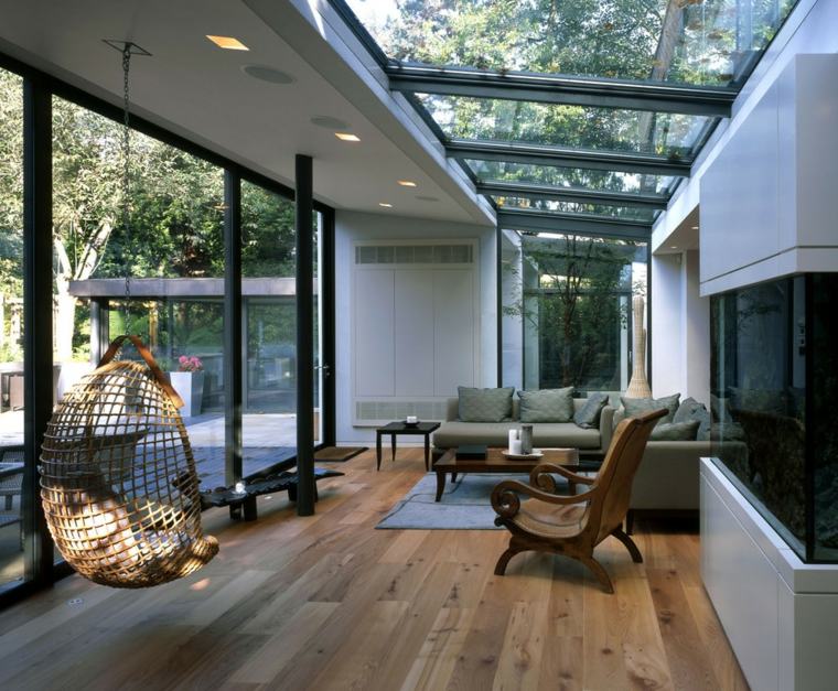 beautiful modern veranda