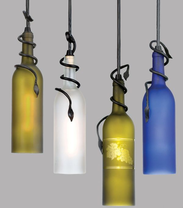 pendant light design bottles