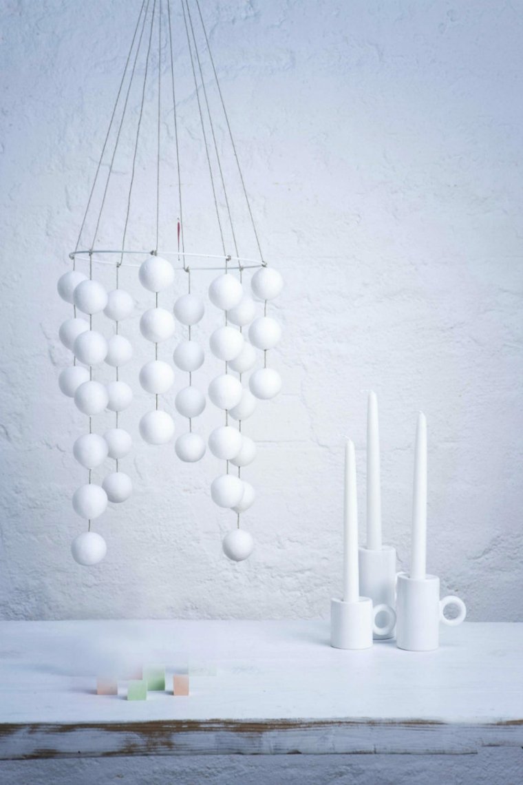 christmas balls modern deco table white accessories christmas design