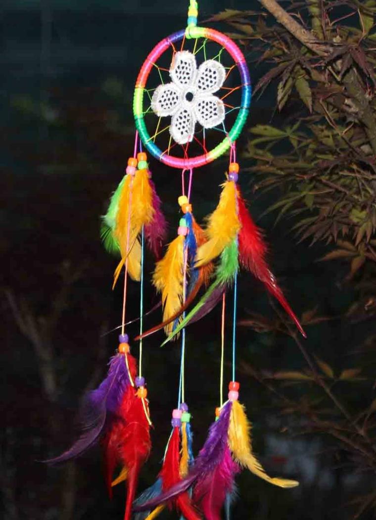 feather hangings ethnic style decoration