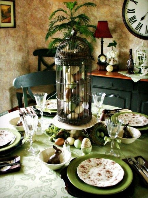 table Easter decoration