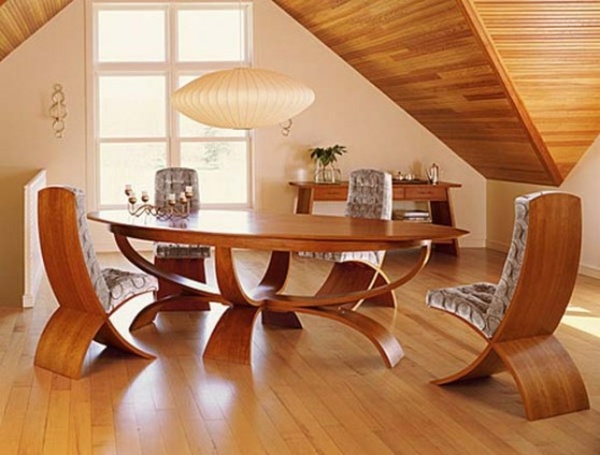 solid wood dining table