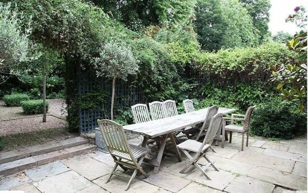 dining table chairs wood living room garden