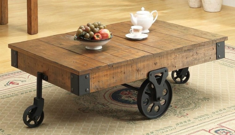 furniture table roulette deco wood