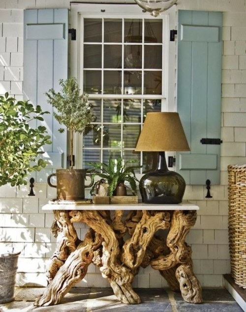 wooden coffee table