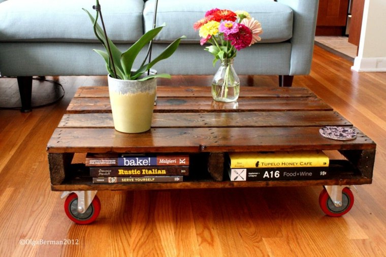 table wood living room diy wood pallet furniture idea