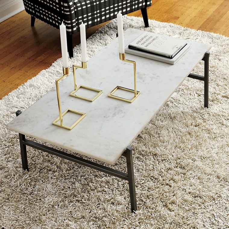 coffee table stone idea modern design marble beige floor rug