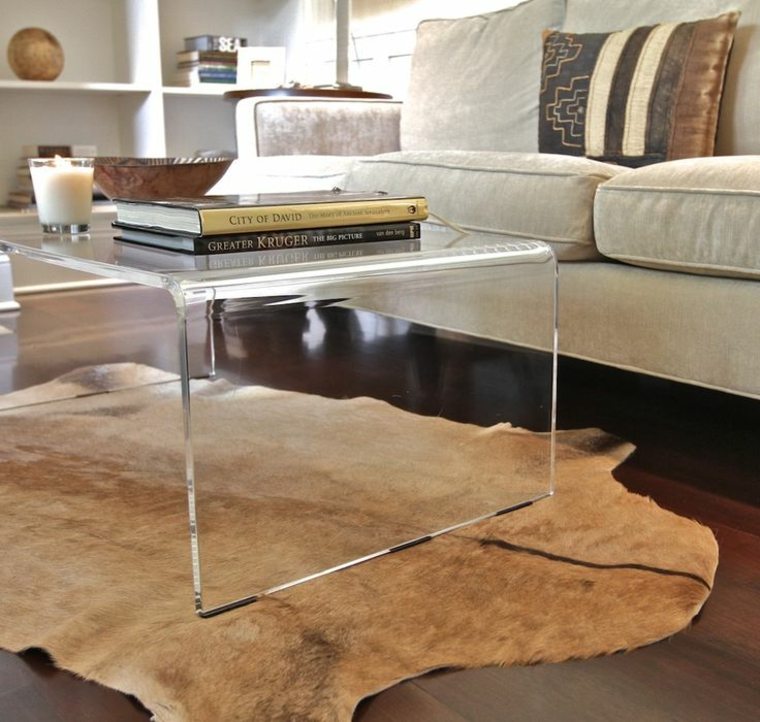 glass coffee table living room