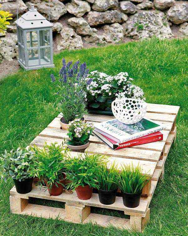 coffee table garden pallette wood