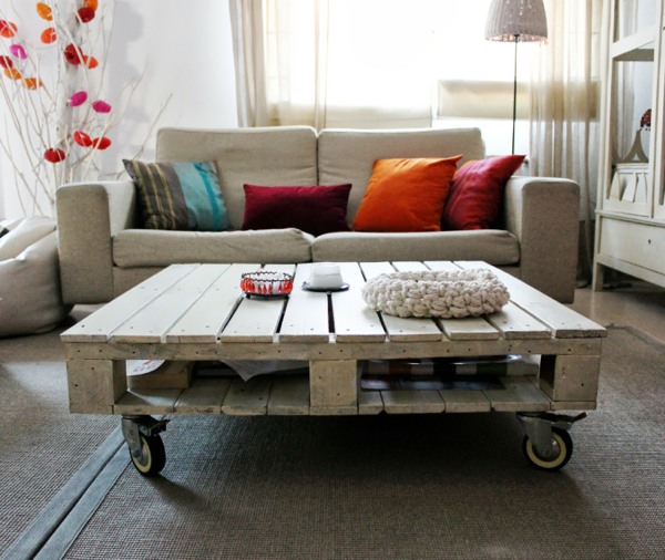 coffee table living room wood pallet